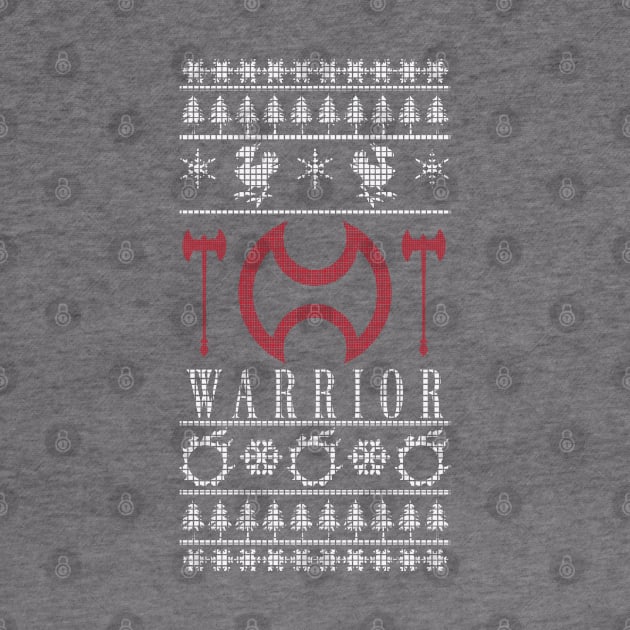 Final Fantasy XIV Warrior Ugly Christmas Sweater by TionneDawnstar